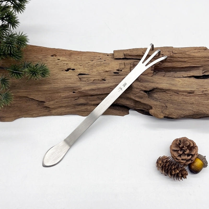 Stainless Steel Bonsai Rake With Spade 230mm - Bonsai Gifts Nursery