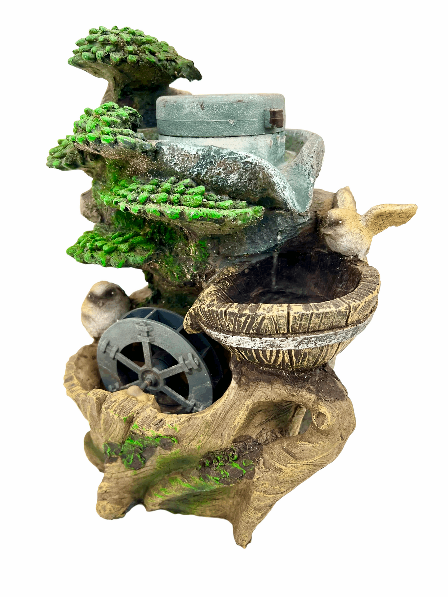 2 Birds 1 Mill Water Feature - Bonsai Gifts Nursery