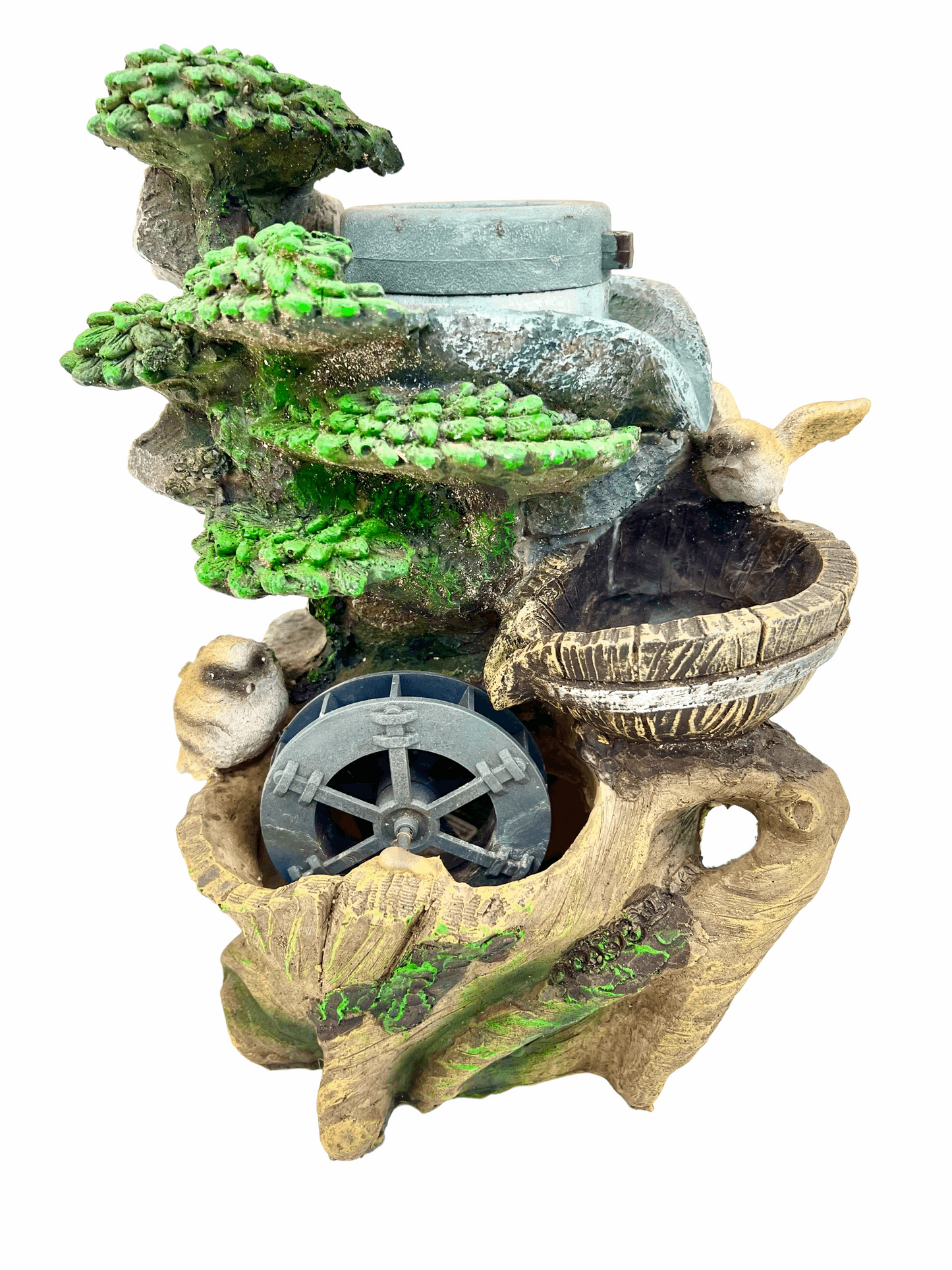 2 Birds 1 Mill Water Feature - Bonsai Gifts Nursery