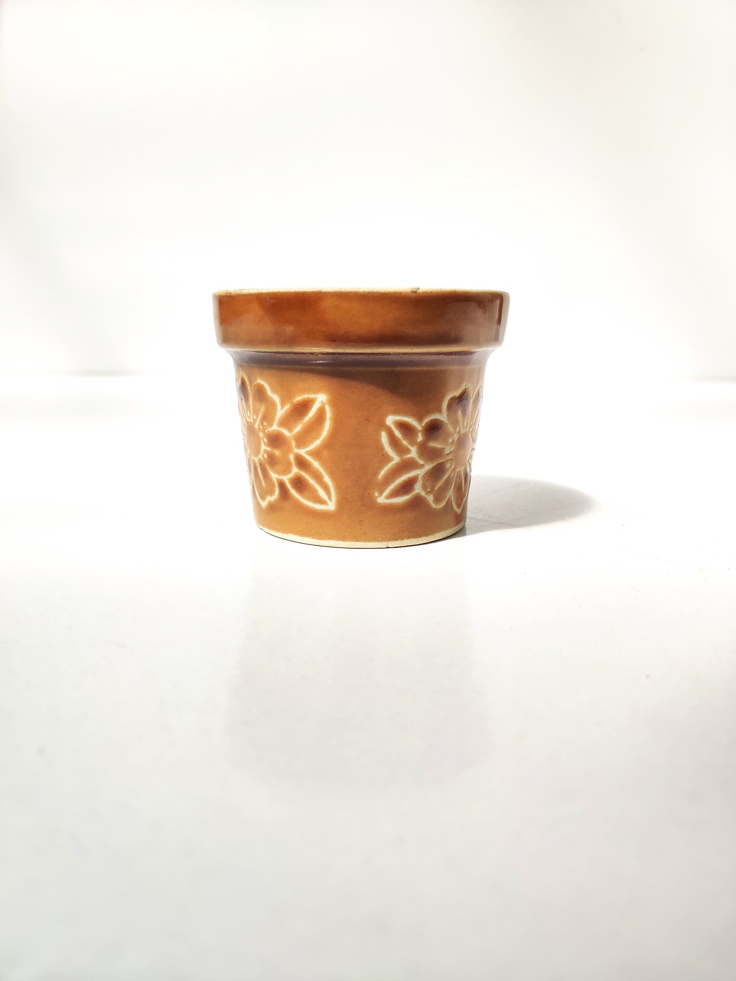3" Glazed Bonsai Pot With Artwork - Bonsai Gifts Nursery