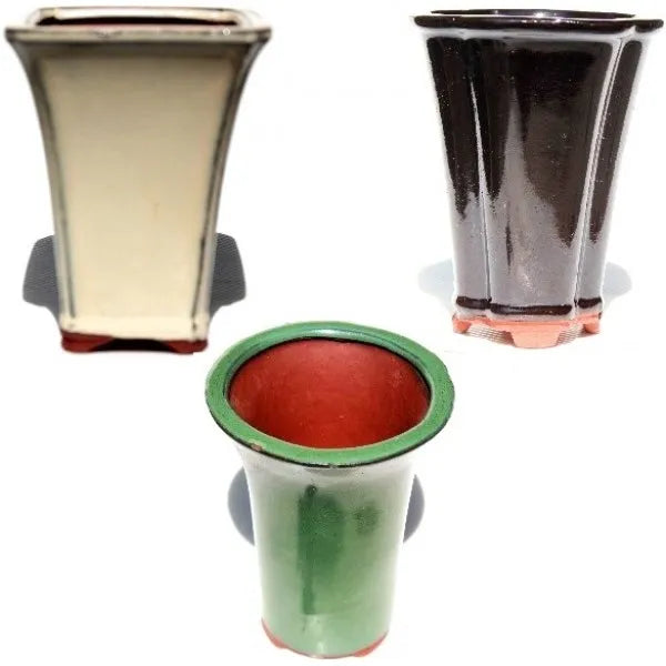 3" Cascade Glazed Pot - Bonsai Gifts Nursery