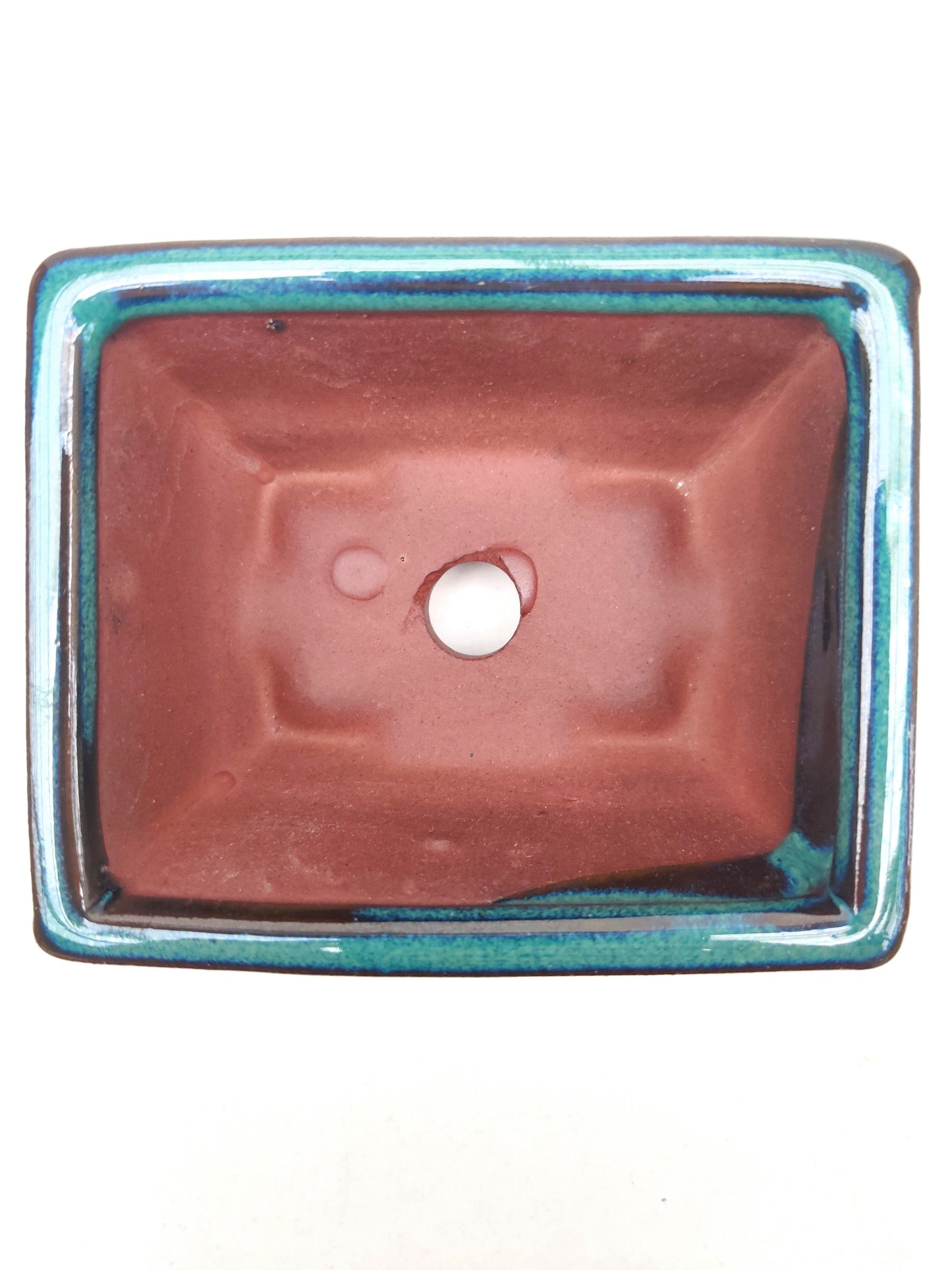 4" Teal Glazed Bonsai Pot - Bonsai Gifts Nursery