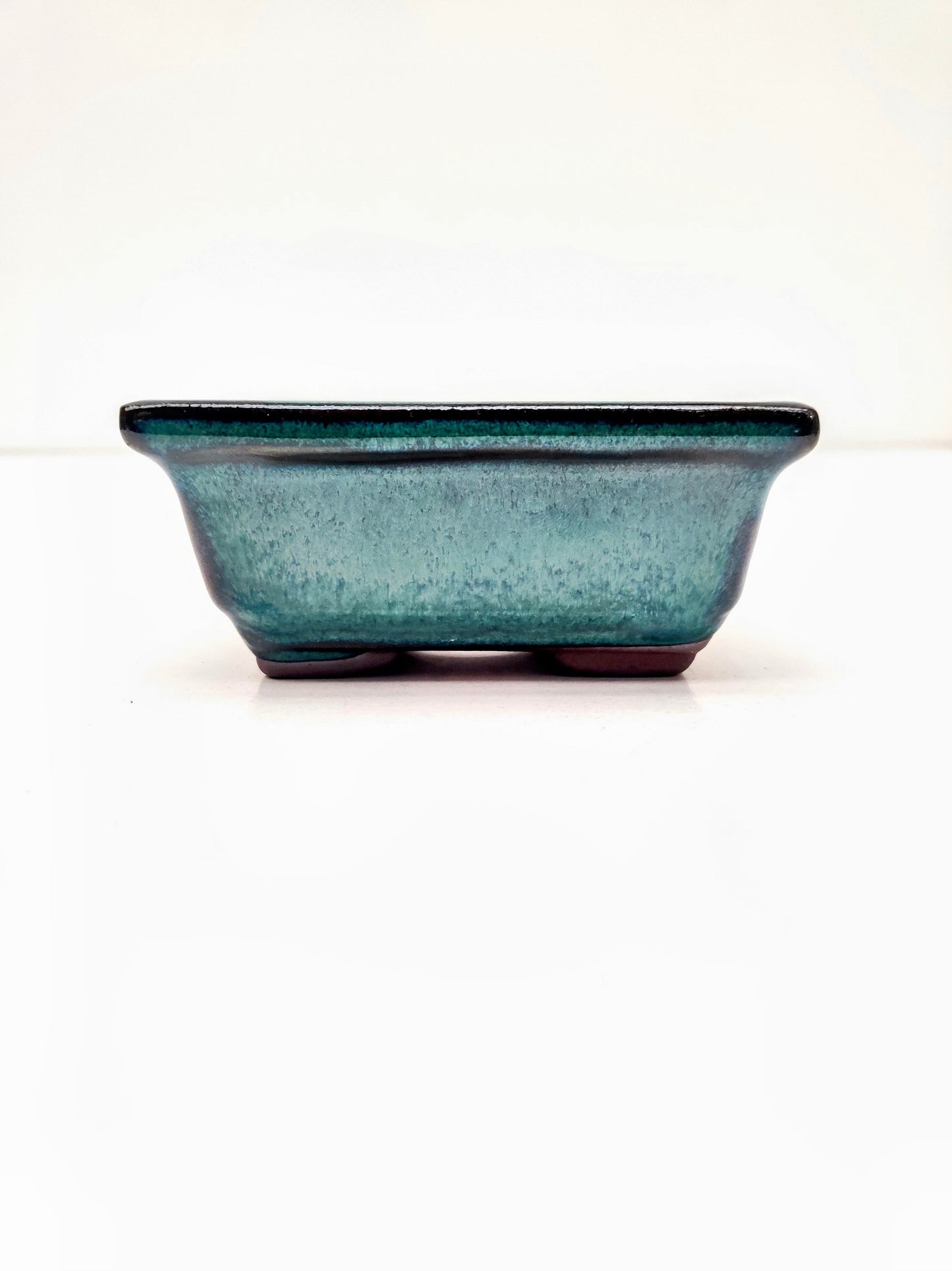 4" Teal Glazed Bonsai Pot - Bonsai Gifts Nursery