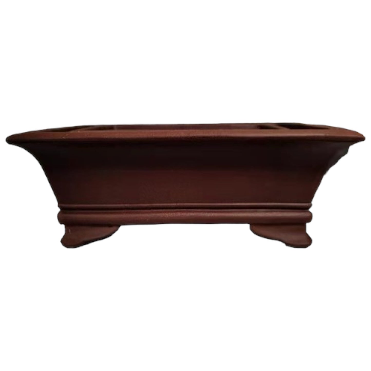 16 Inch Classic Rectangular Unglazed Bonsai Pot Set - Bonsai Gifts Nursery