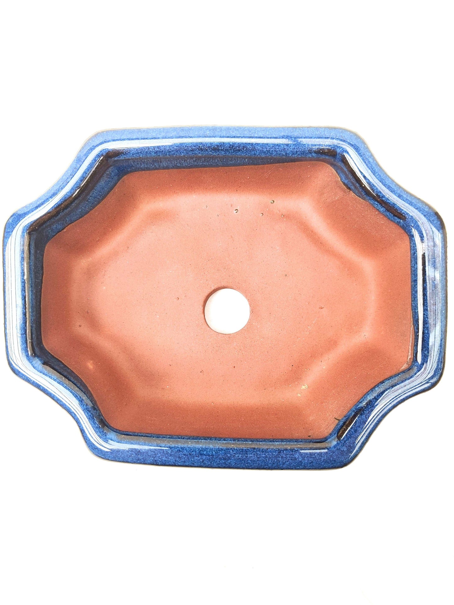 6" Blue Glazed Bonsai Pot - Bonsai Gifts Nursery