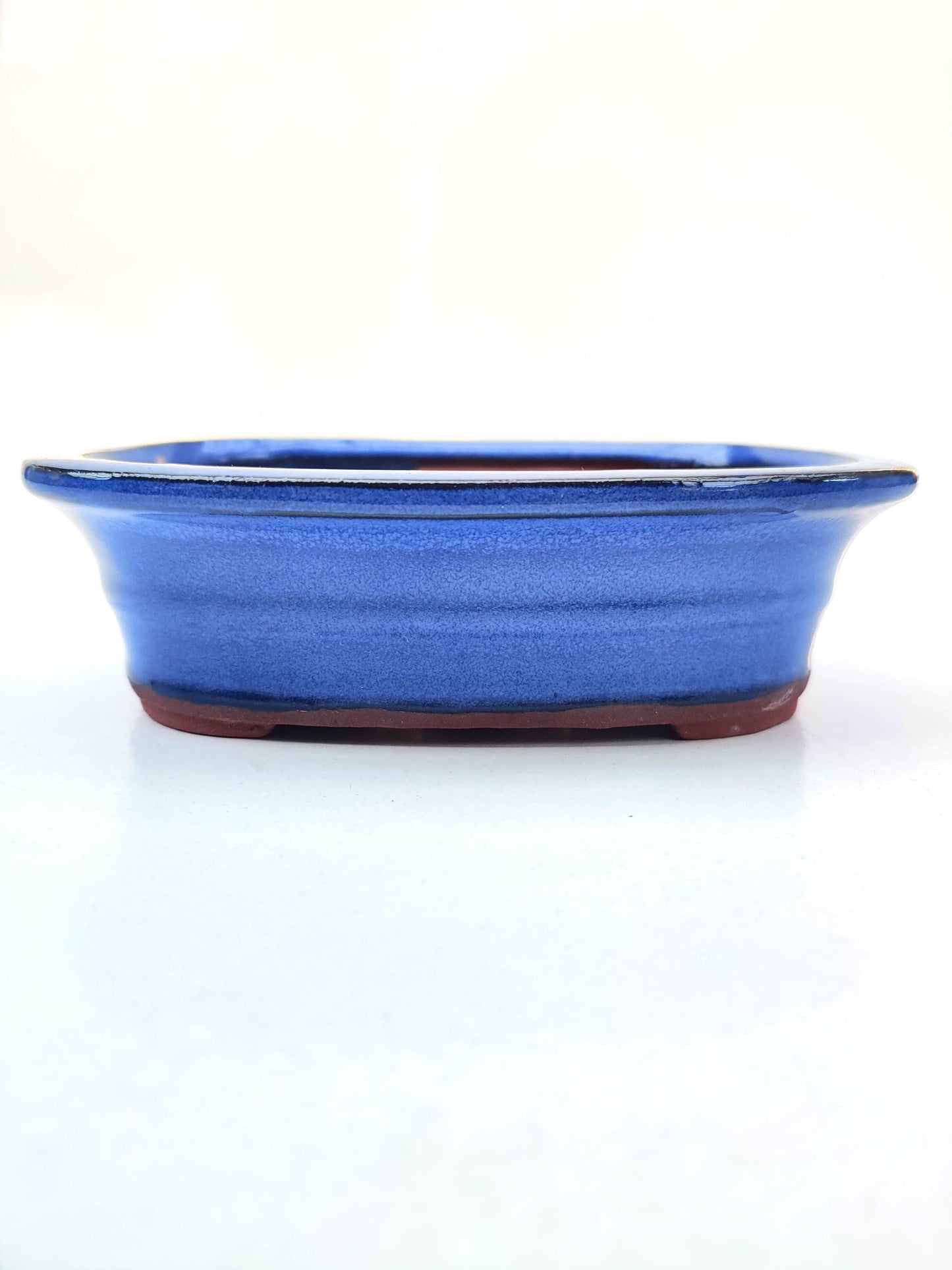 6" Blue Glazed Bonsai Pot - Bonsai Gifts Nursery