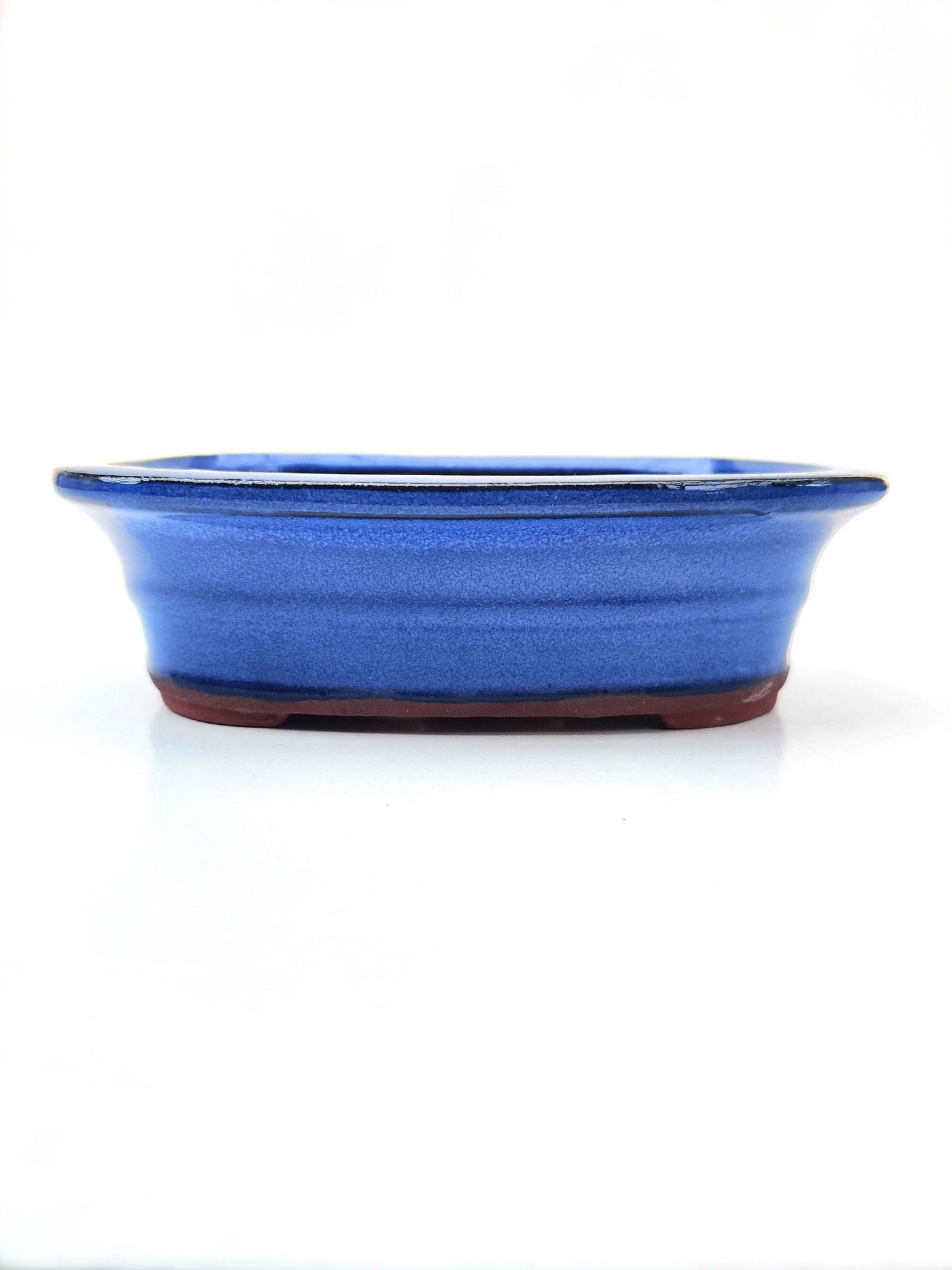 6" Blue Glazed Bonsai Pot - Bonsai Gifts Nursery