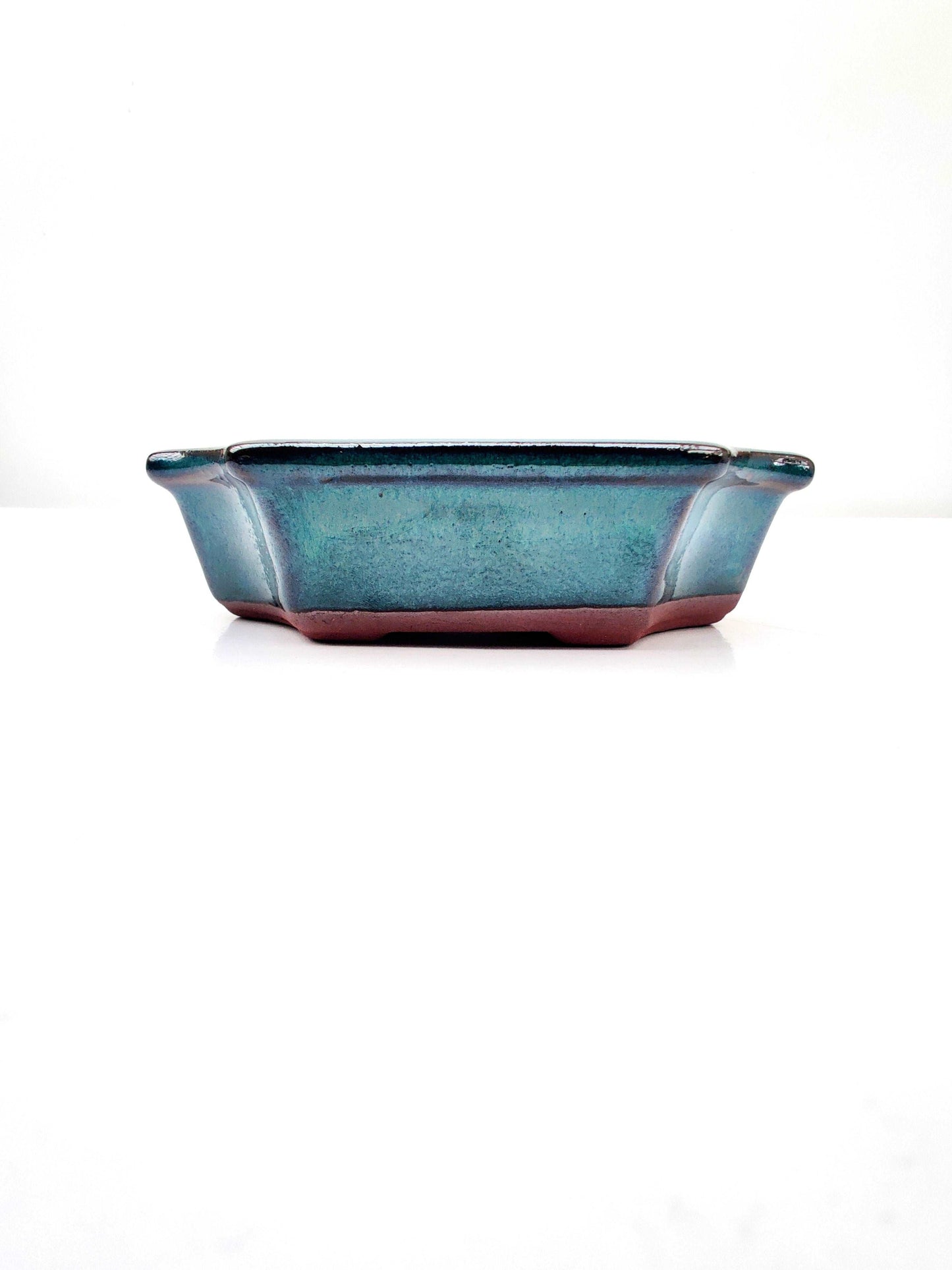 6" Teal Glazed Bonsai Pot - Bonsai Gifts Nursery