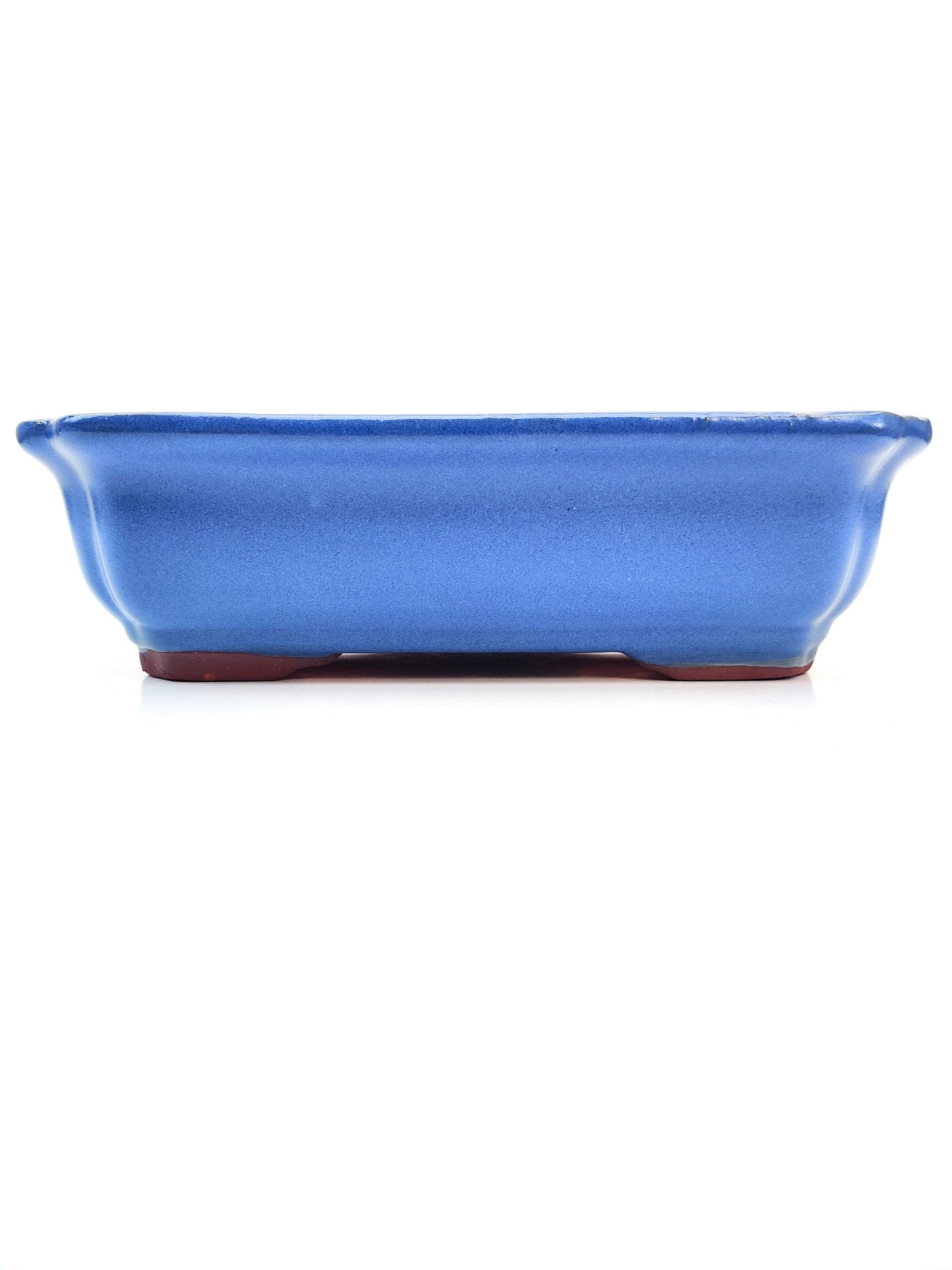 8" Blue Glazed Bonsai Pot - Bonsai Gifts Nursery