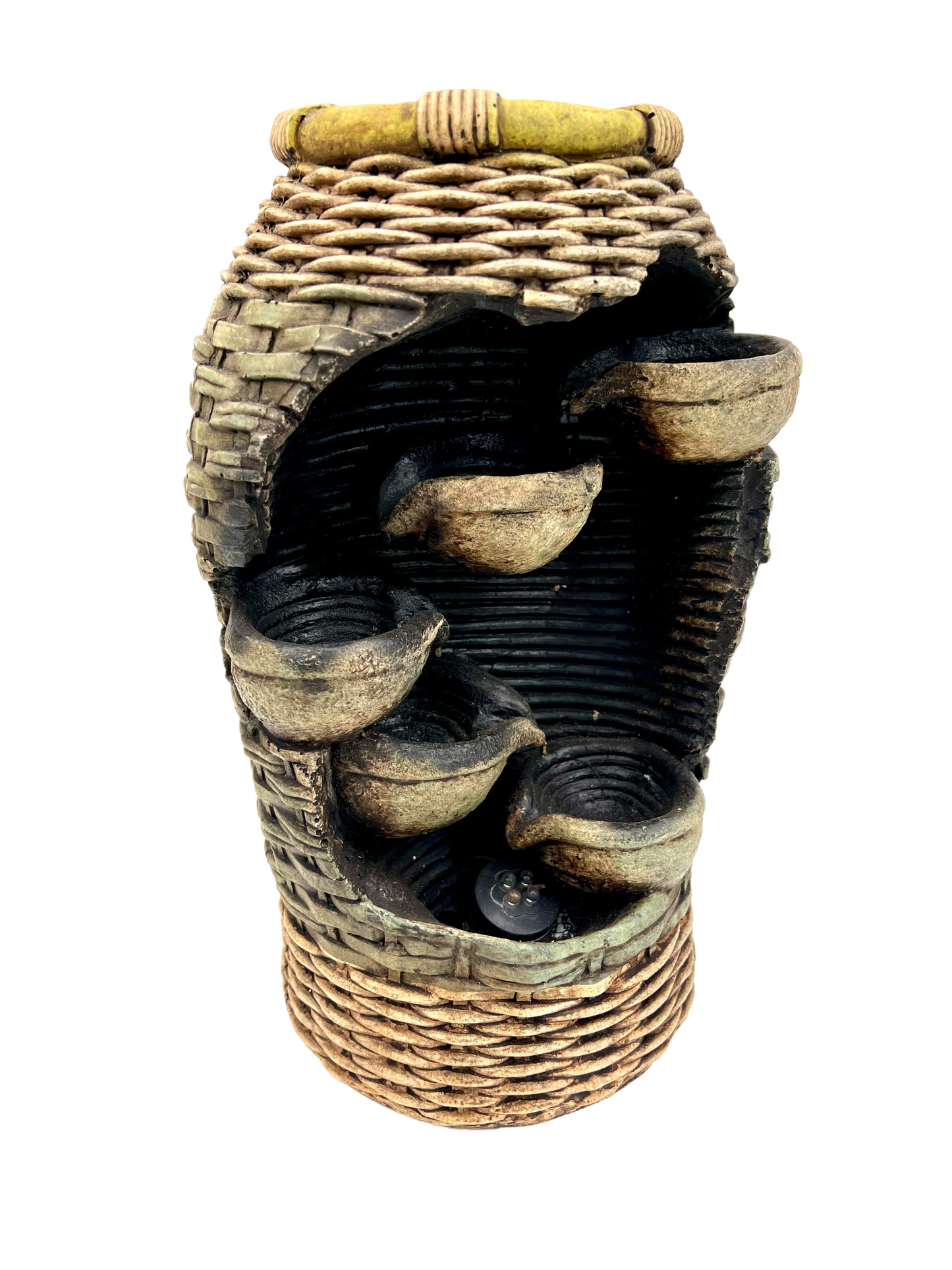 Cascading Texture Barrel Water Feature - Bonsai Gifts Nursery