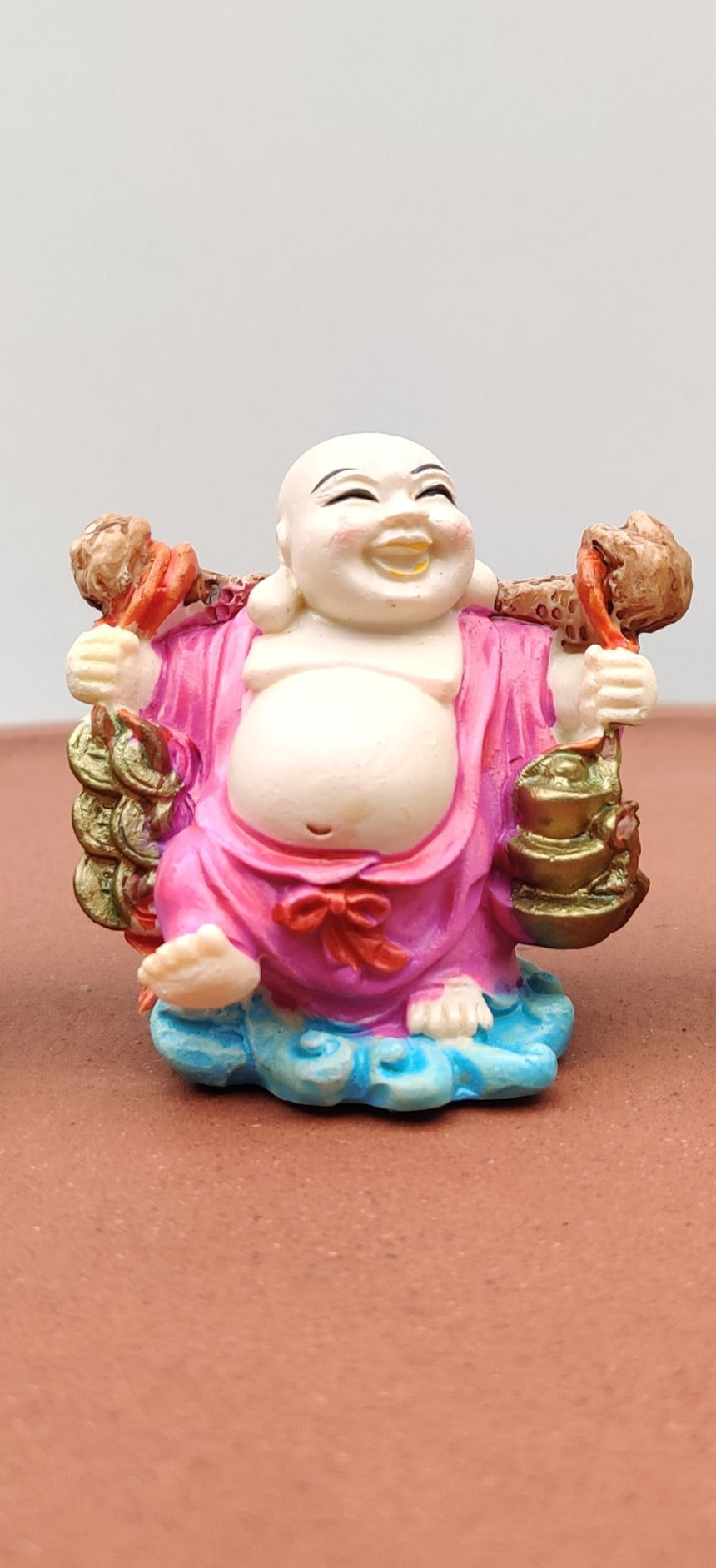 Coloured Buddha Approx 4cm Tall (Random Styles) - Bonsai Gifts Nursery