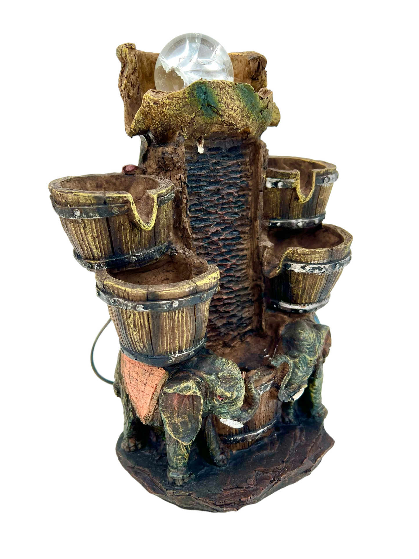 Elephant Barrel Cascade Waterfall Water Feature - Bonsai Gifts Nursery