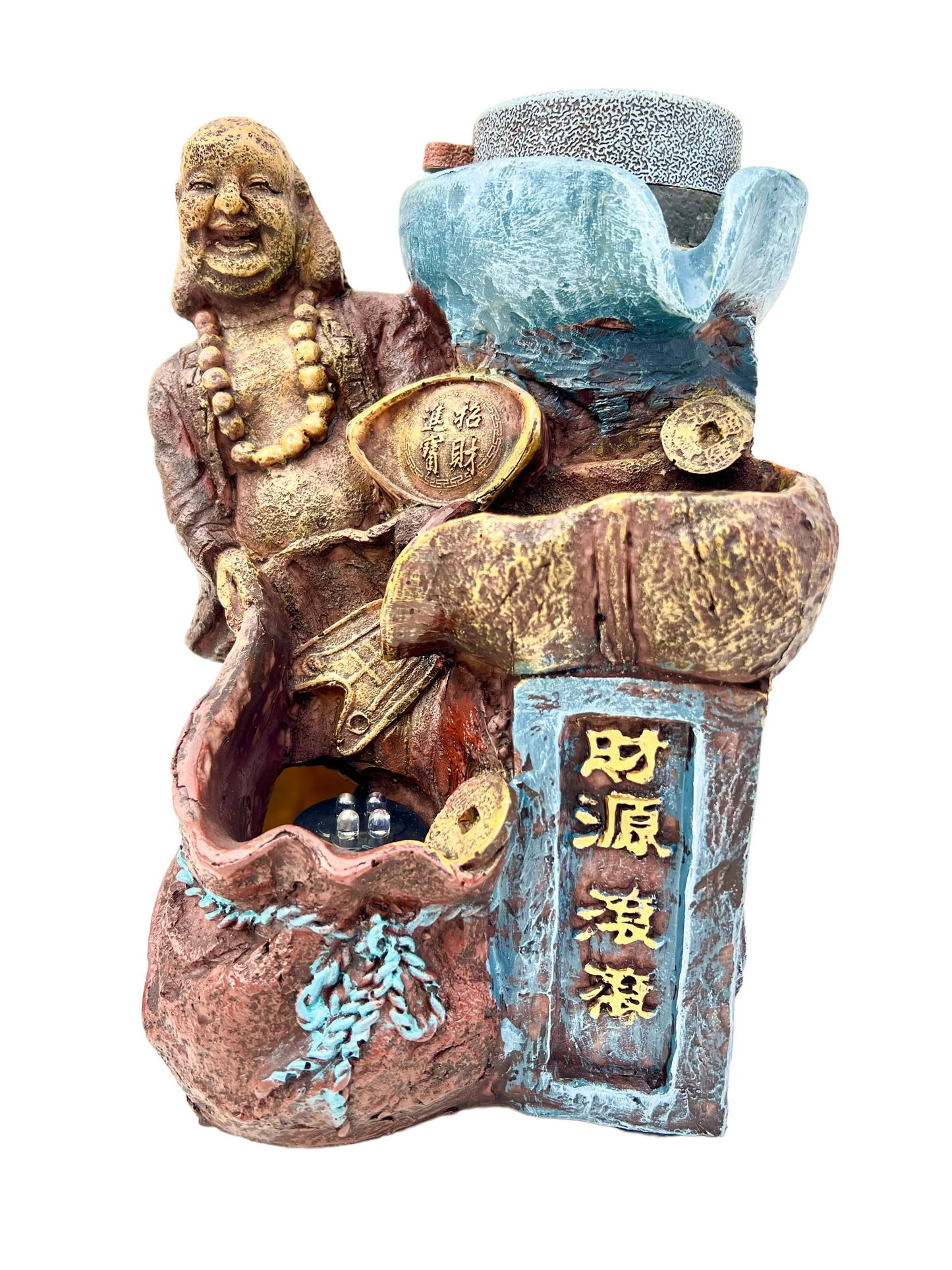 Happy Buddha Mill Water Feature - Bonsai Gifts Nursery