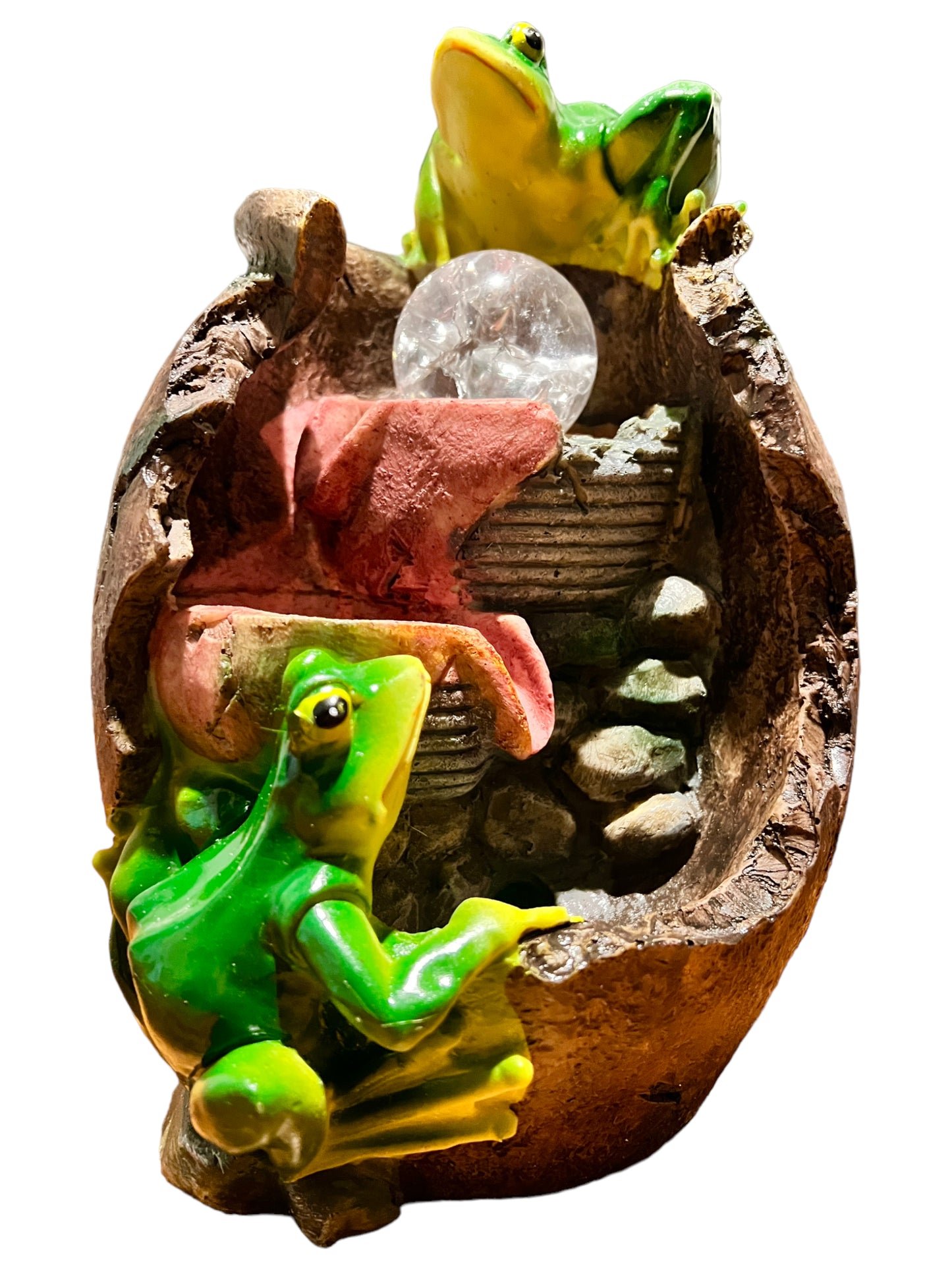 Two Frog Ball Cascade Fountain Water Feature - Bonsai Gifts Nursery