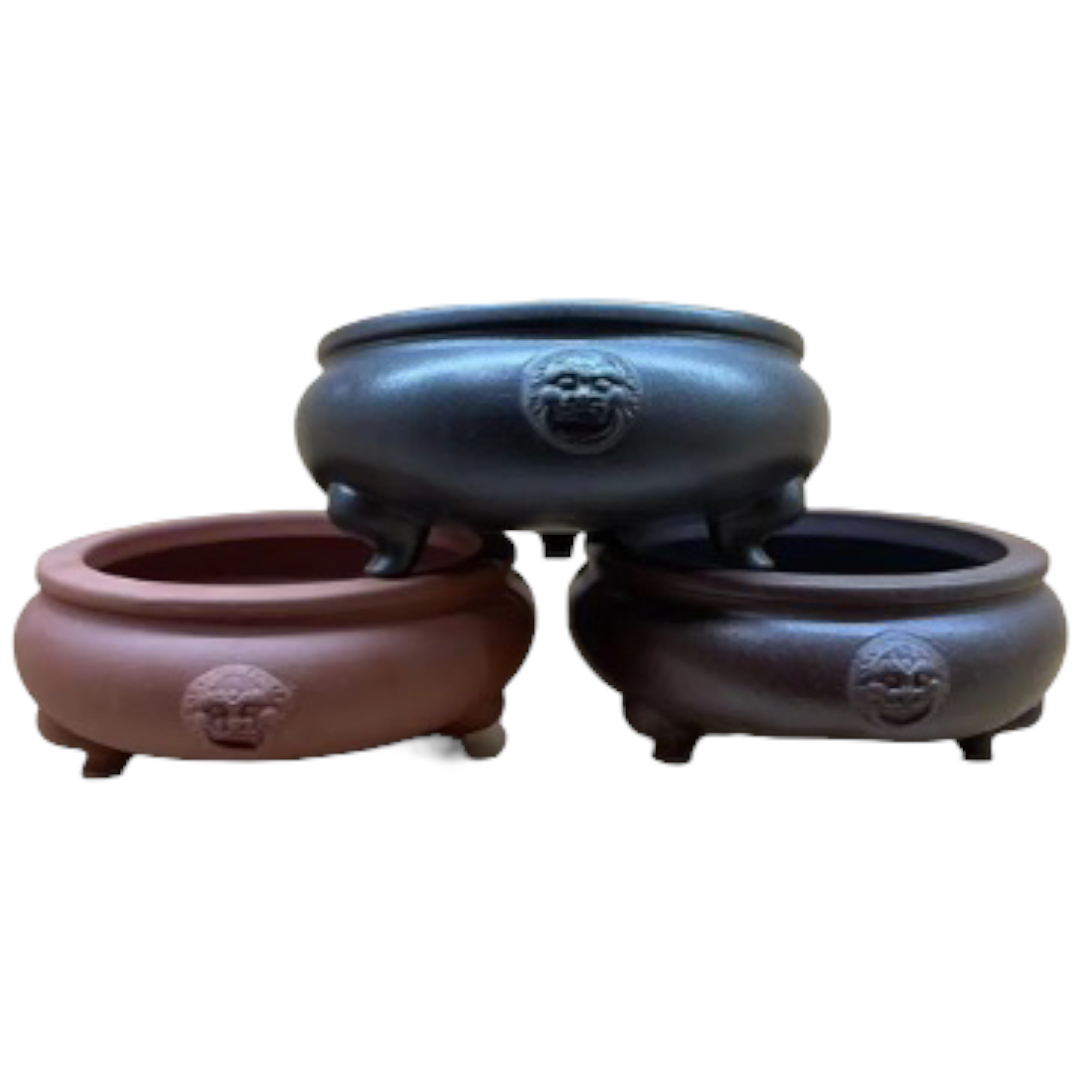 198mm Dragon Unglazed Bonsai Pots (Random Selection) - Bonsai Gifts Nursery