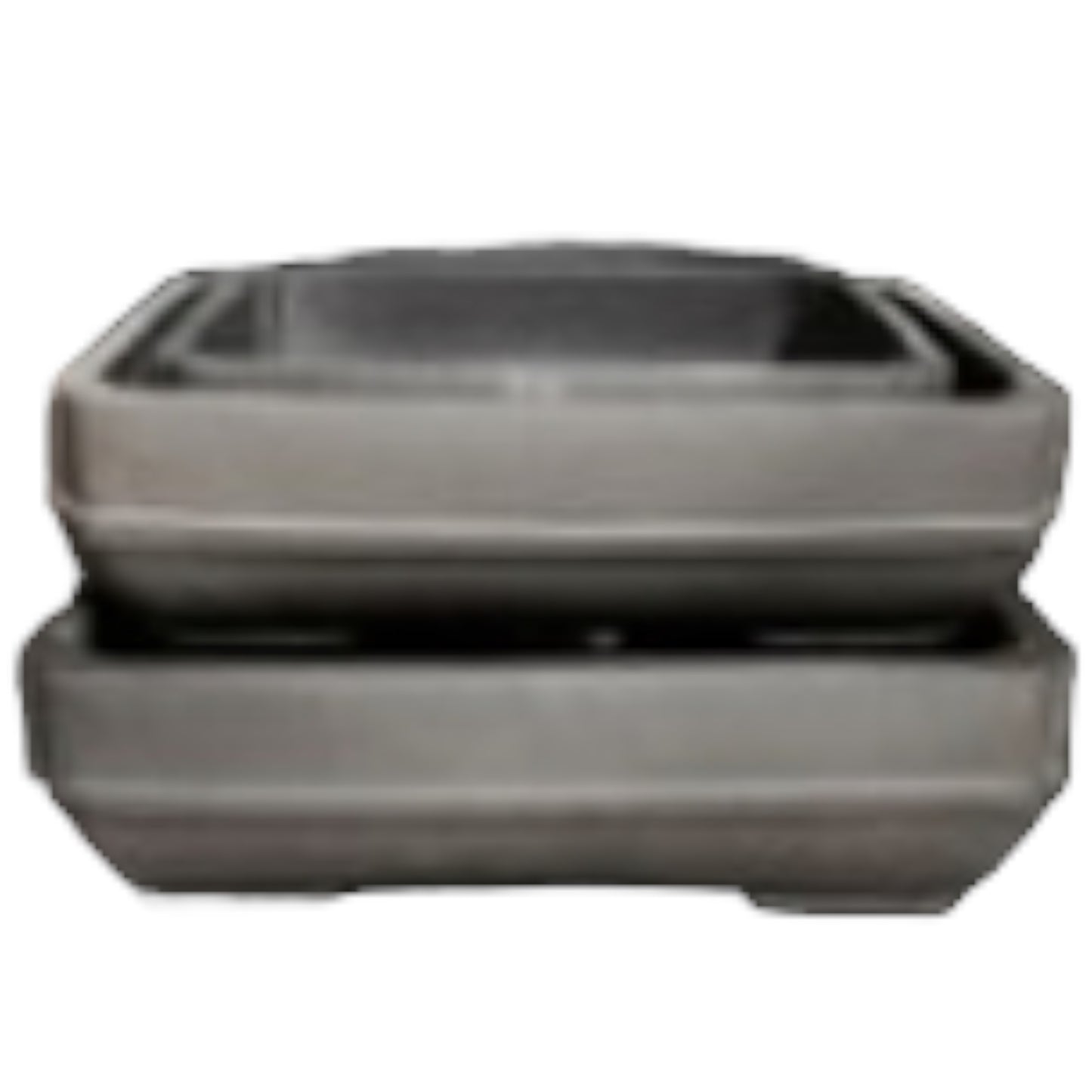 19 Inch Square Unglazed Bonsai Pot Set - Bonsai Gifts Nursery