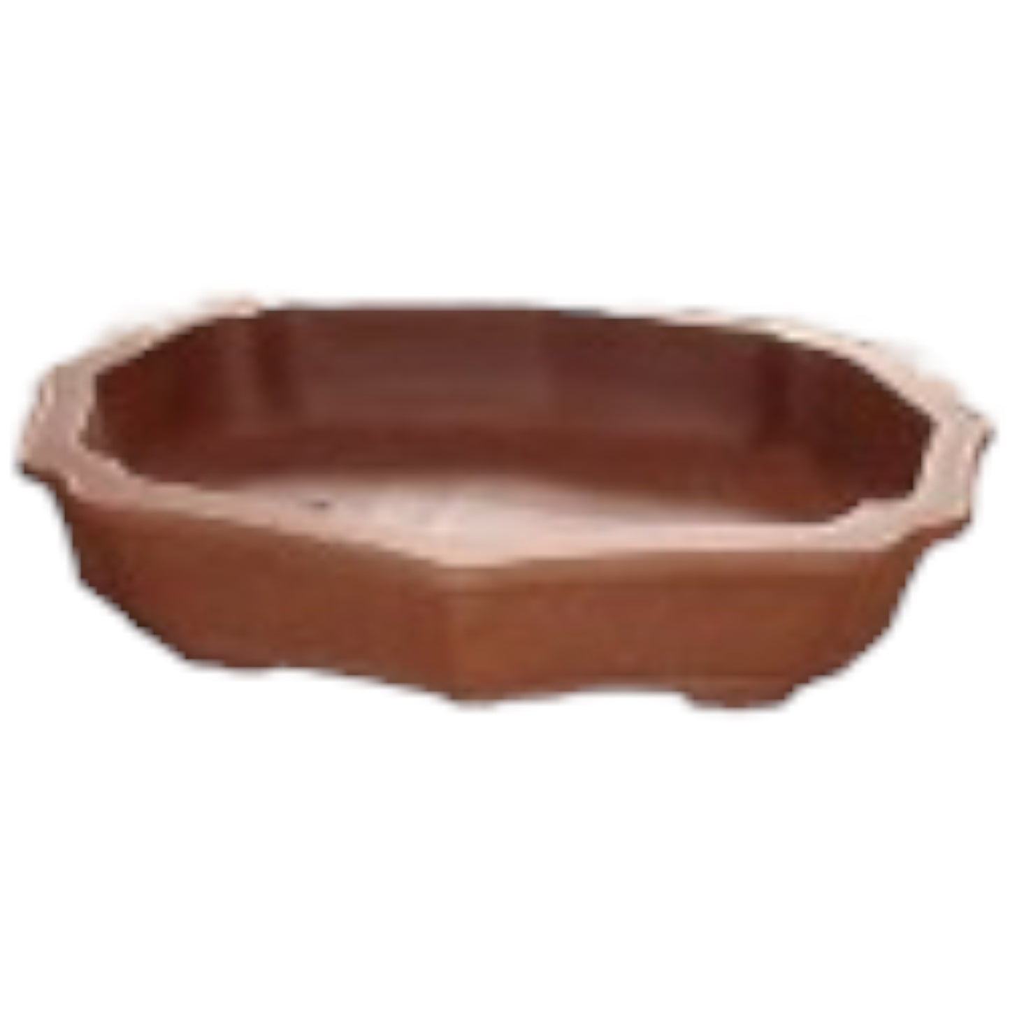 23 Inch Floral Unglazed Bonsai Pot - Bonsai Gifts Nursery