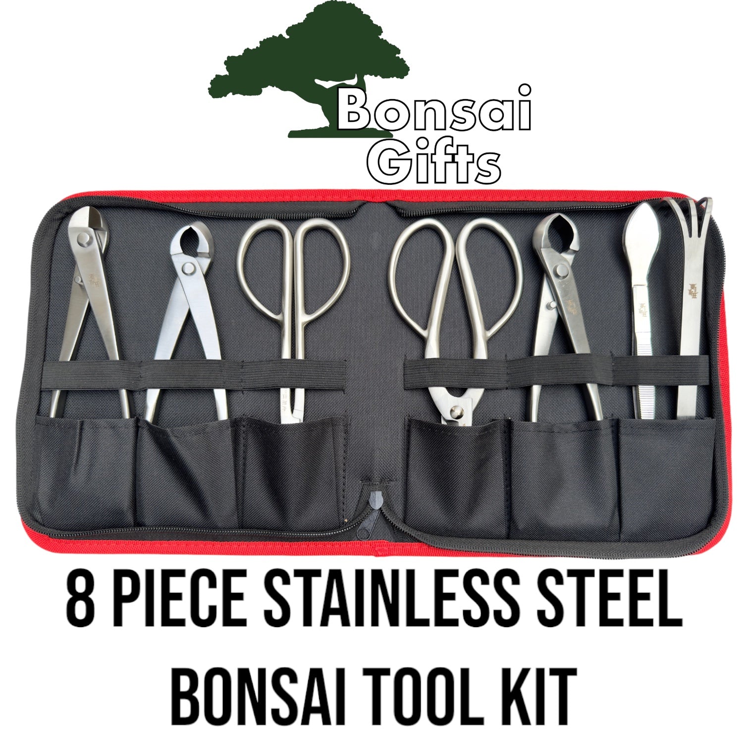 7 Piece Stainless Steel Bonsai Tool Set – Bonsai Gifts Nursery