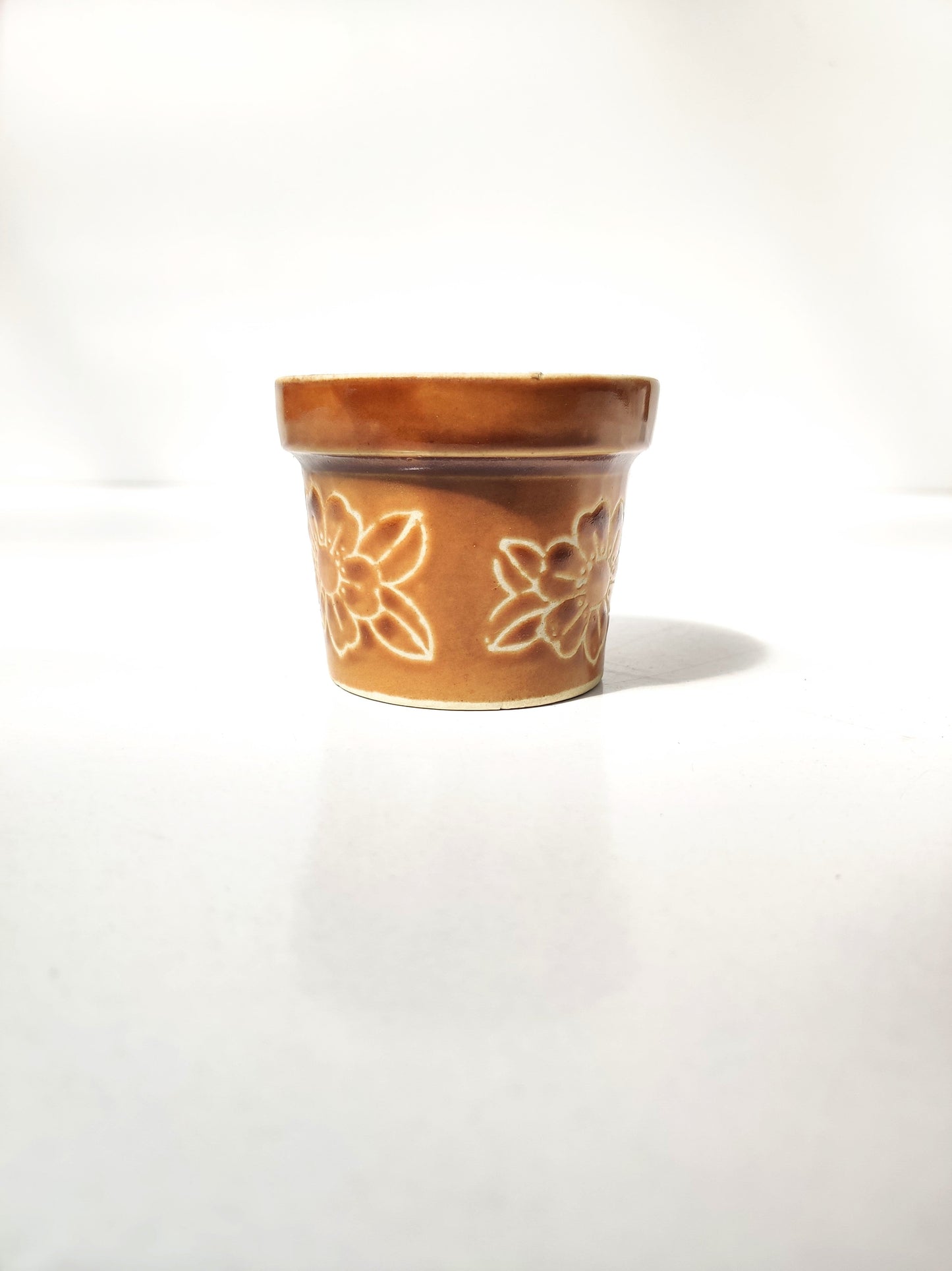 3" Glazed Bonsai Pot With Artwork Bonsai Gifts Nursery