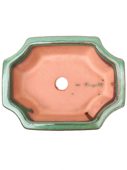 6" Green Glazed Bonsai Pot Bonsai Gifts Nursery