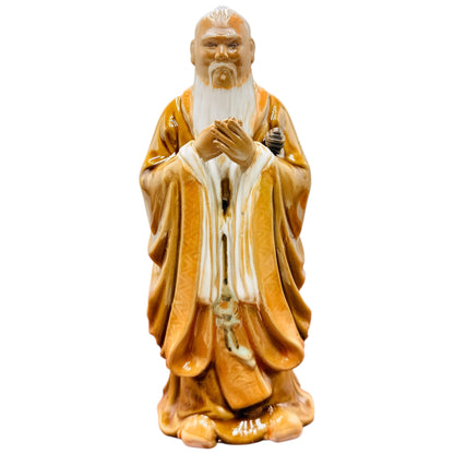 Mei Tao Confucius Figurine – Traditional Chinese Porcelain Statue