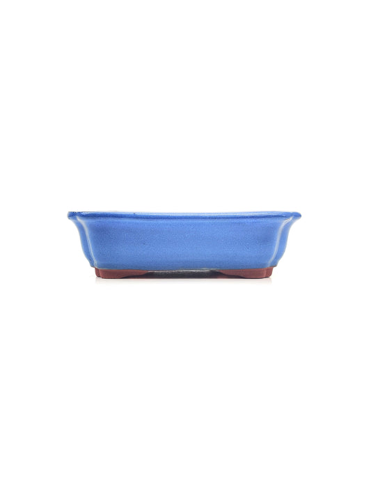 7" Blue Glazed Bonsai Pot Bonsai Gifts Nursery