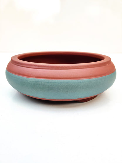 8" Unglazed Bonsai Pot With Artwork Bonsai Gifts Nursery