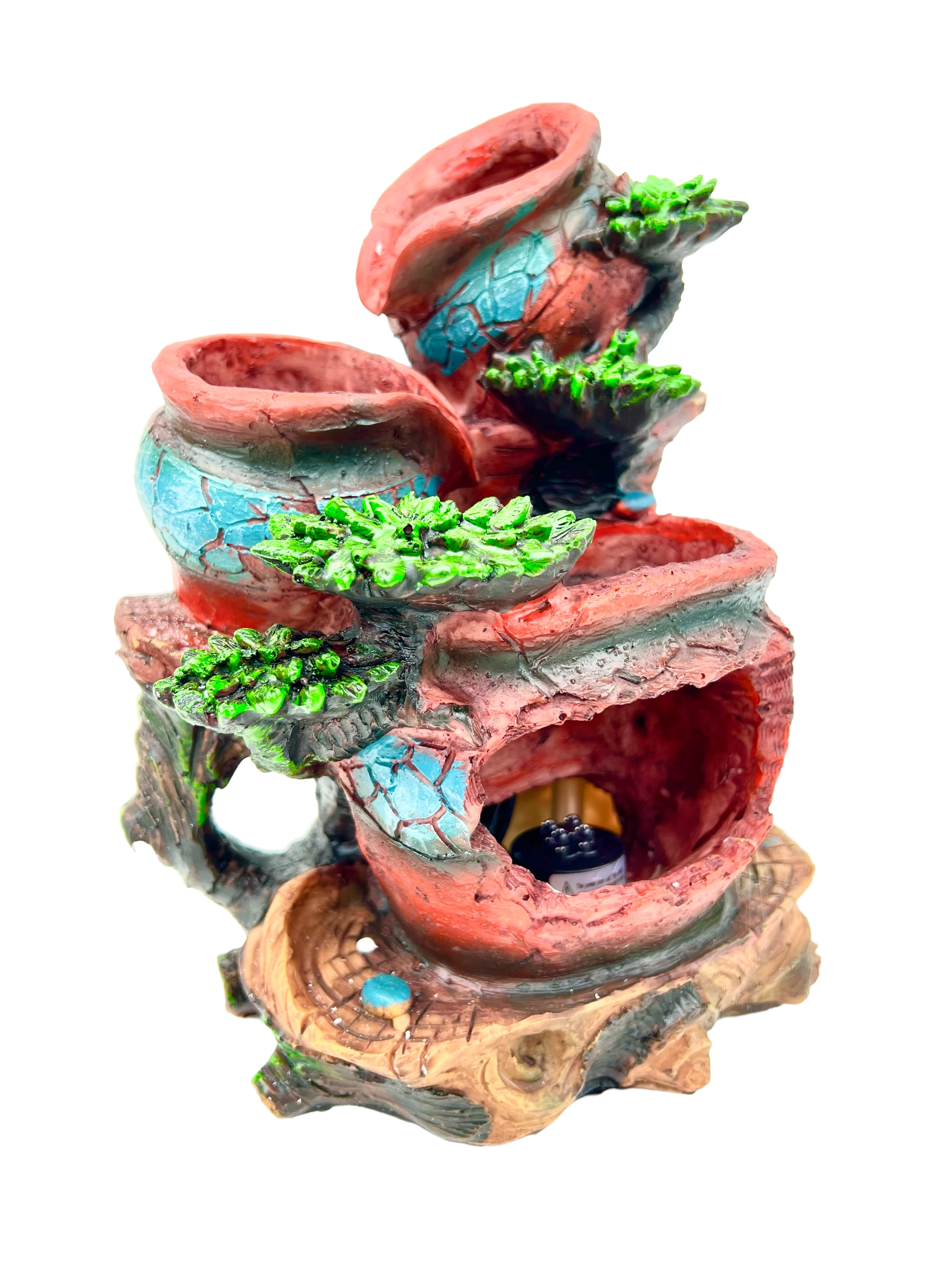 Cascade Red Pots Water Feature Bonsai Gifts Nursery