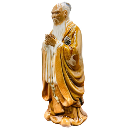 Mei Tao Confucius Figurine – Traditional Chinese Porcelain Statue