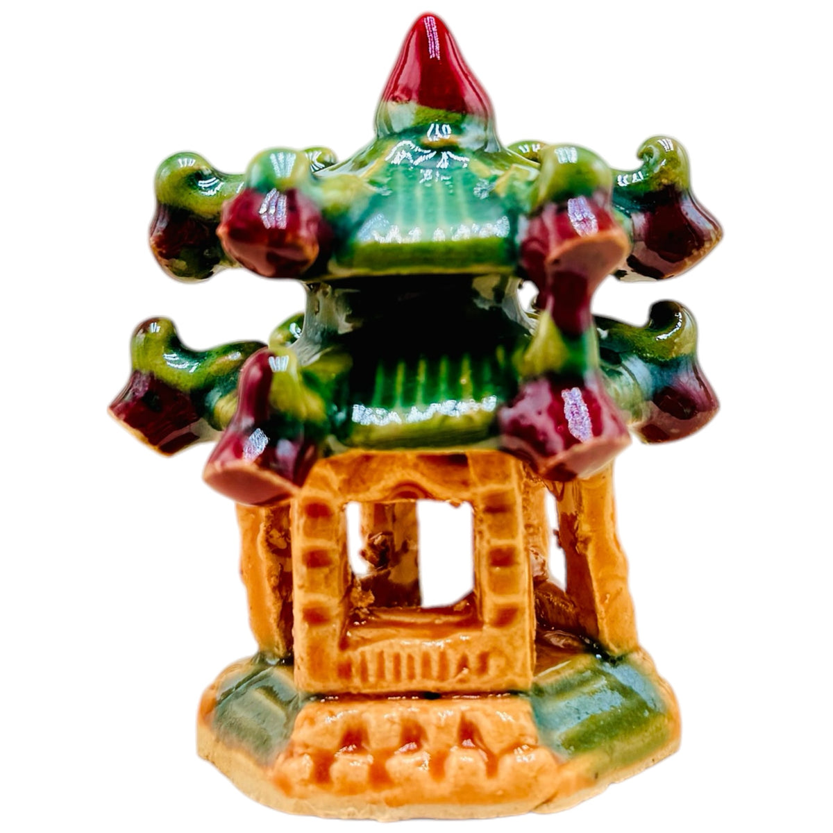Traditional Glazed Temple Bonsai Figurine Ornament