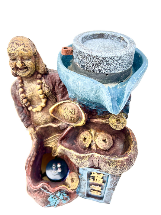 Happy Buddha Mill Water Feature - Bonsai Gifts Nursery