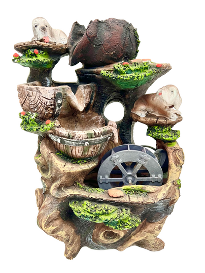 Puppy Cascade Wheel Water Feature - Bonsai Gifts Nursery