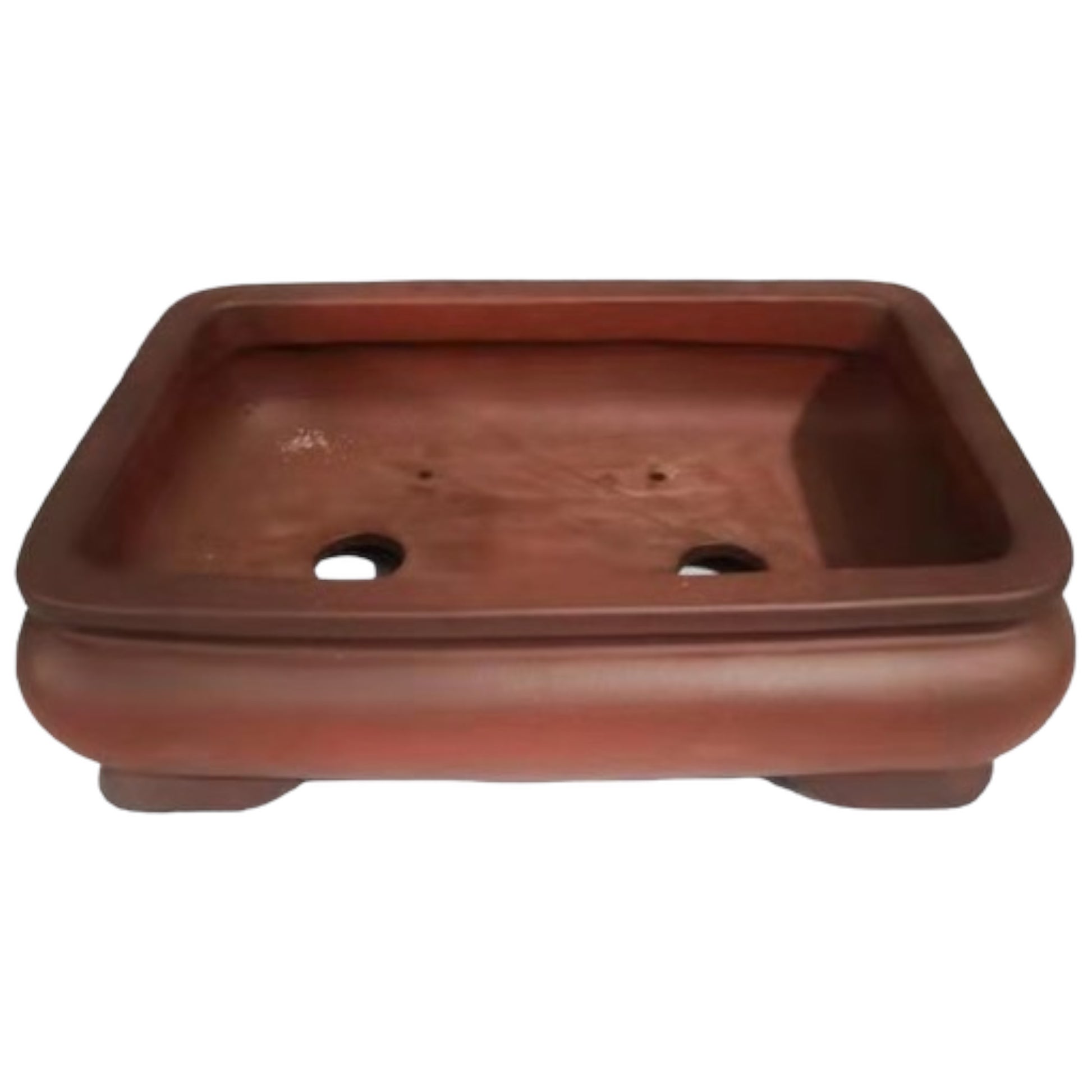 12 Inch Classic Rectangular Unglazed Bonsai Pot - Bonsai Gifts Nursery