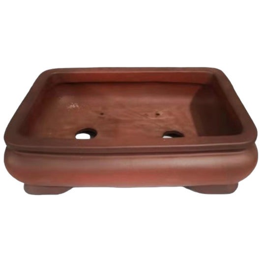 12 Inch Classic Rectangular Unglazed Bonsai Pot